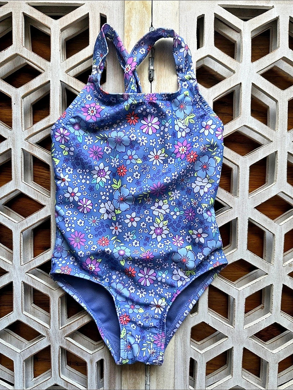 Jumping Beans Floral One-Piece Swimsuit Size 2T Like New